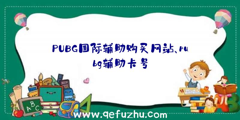 PUBG国际辅助购买网站、pubg辅助卡号