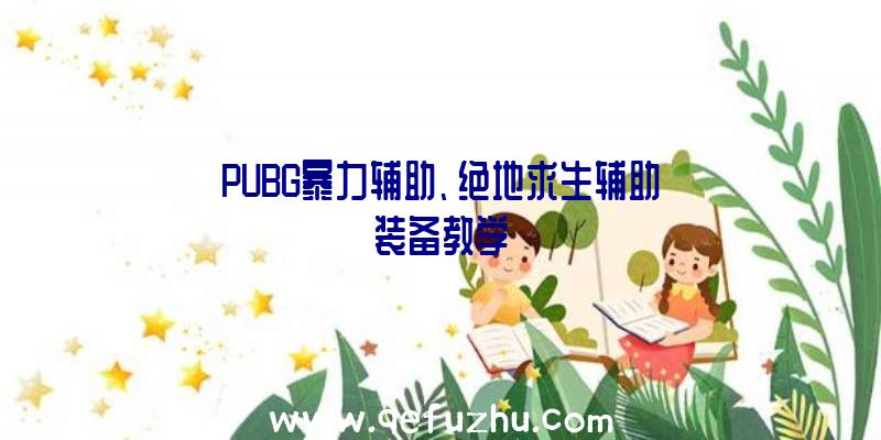 PUBG暴力辅助、绝地求生辅助装备教学