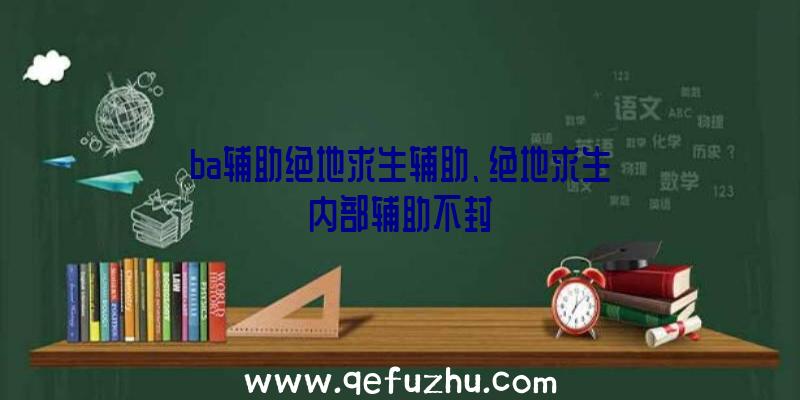 ba辅助绝地求生辅助、绝地求生内部辅助不封