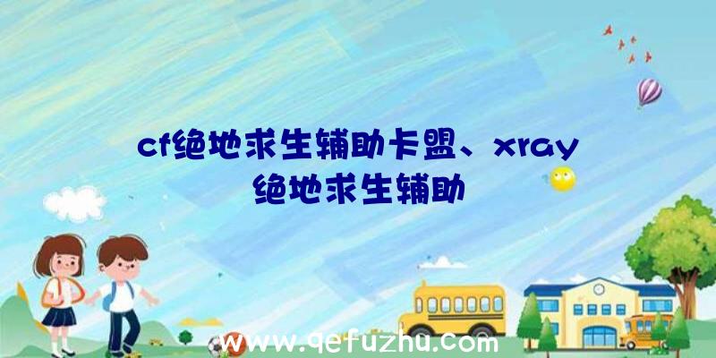 cf绝地求生辅助卡盟、xray绝地求生辅助