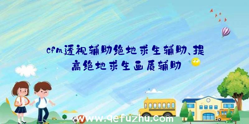 cfm透视辅助绝地求生辅助、提高绝地求生画质辅助