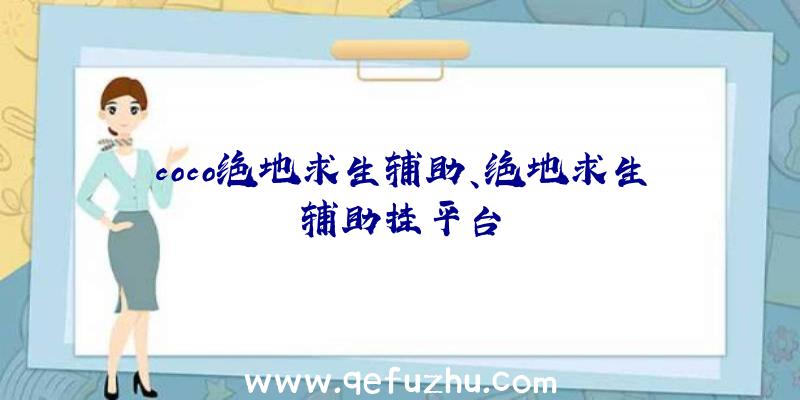 coco绝地求生辅助、绝地求生辅助挂平台