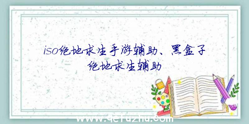 iso绝地求生手游辅助、黑盒子绝地求生辅助