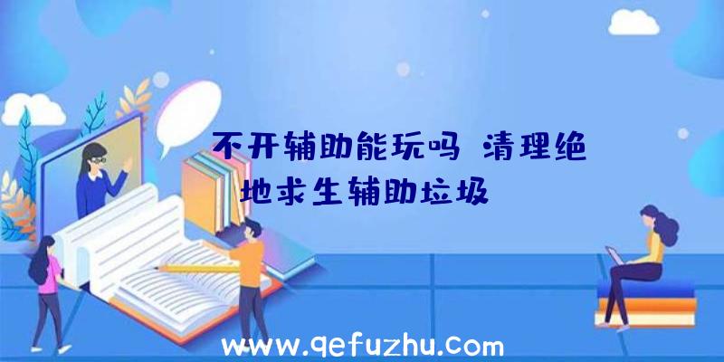 pubg不开辅助能玩吗、清理绝地求生辅助垃圾