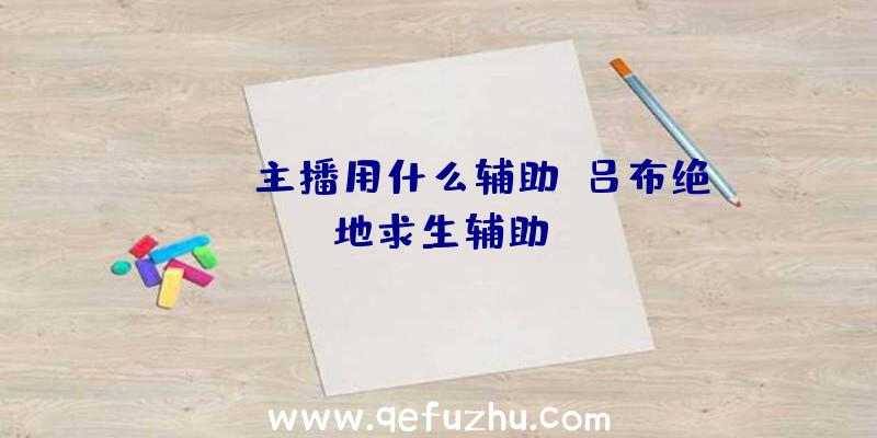 pubg主播用什么辅助、吕布绝地求生辅助