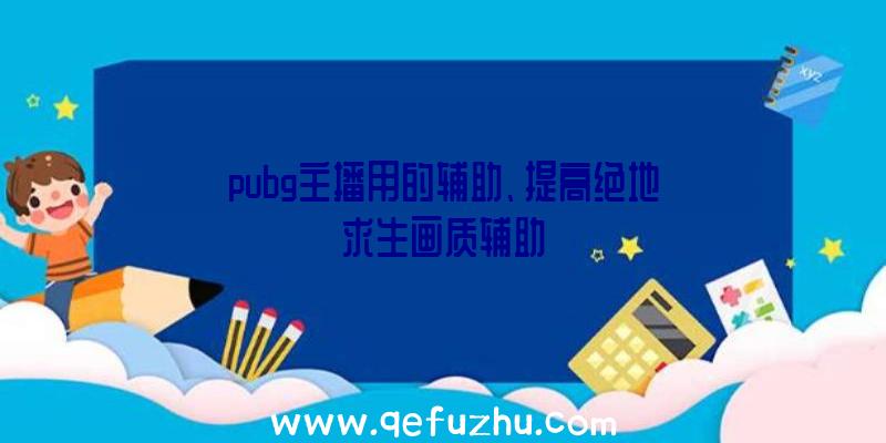 pubg主播用的辅助、提高绝地求生画质辅助