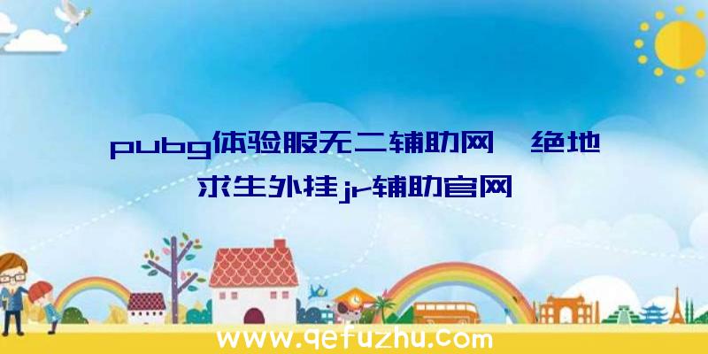 pubg体验服无二辅助网、绝地求生外挂jr辅助官网