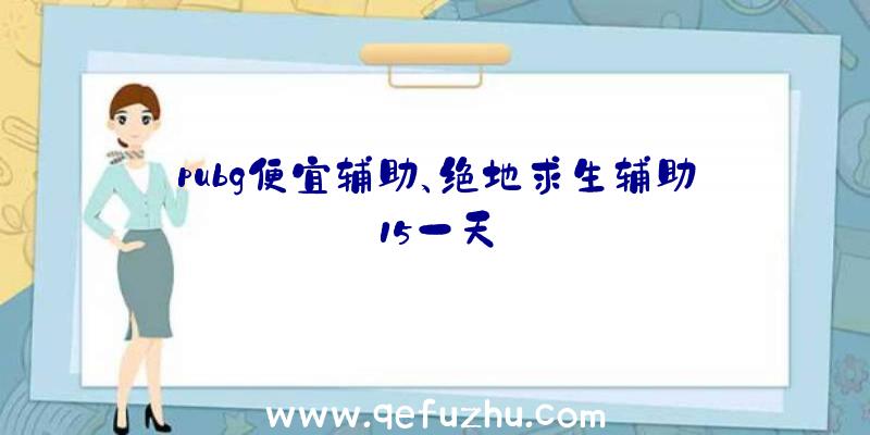 pubg便宜辅助、绝地求生辅助15一天