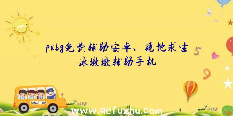 pubg免费辅助安卓、绝地求生冰墩墩辅助手机