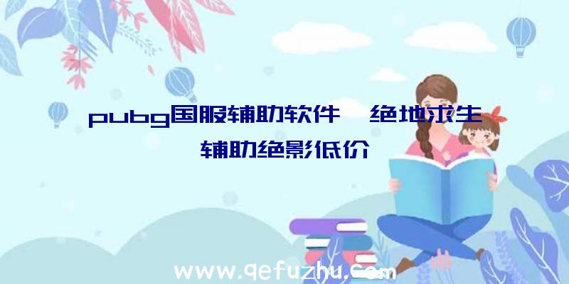 pubg国服辅助软件、绝地求生辅助绝影低价