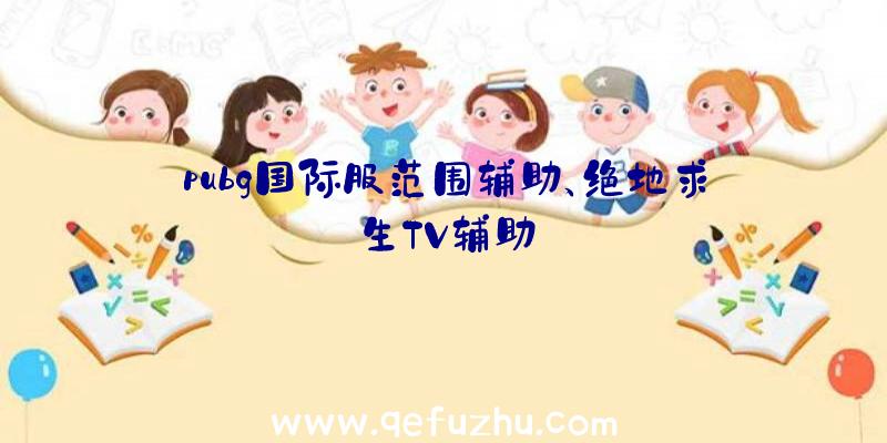 pubg国际服范围辅助、绝地求生TV辅助