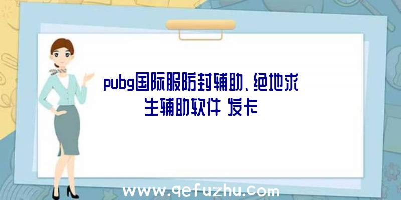 pubg国际服防封辅助、绝地求生辅助软件