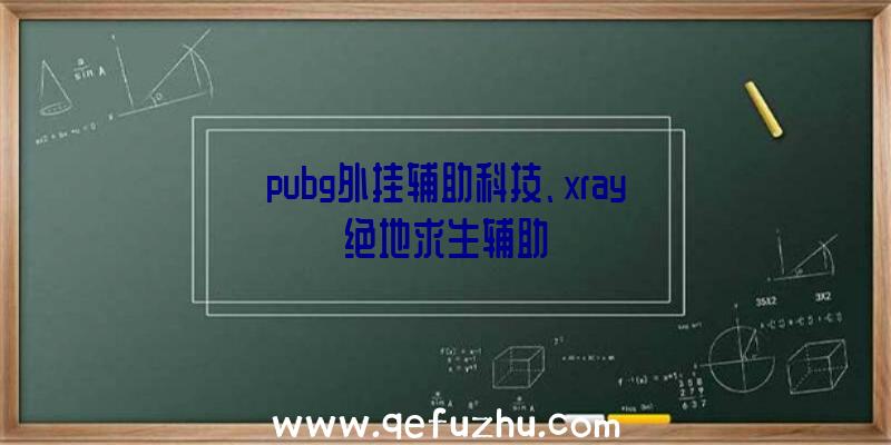 pubg外挂辅助科技、xray绝地求生辅助