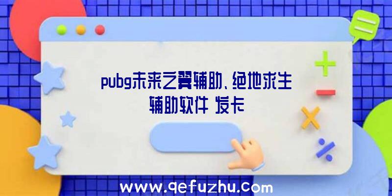 pubg未来之翼辅助、绝地求生辅助软件