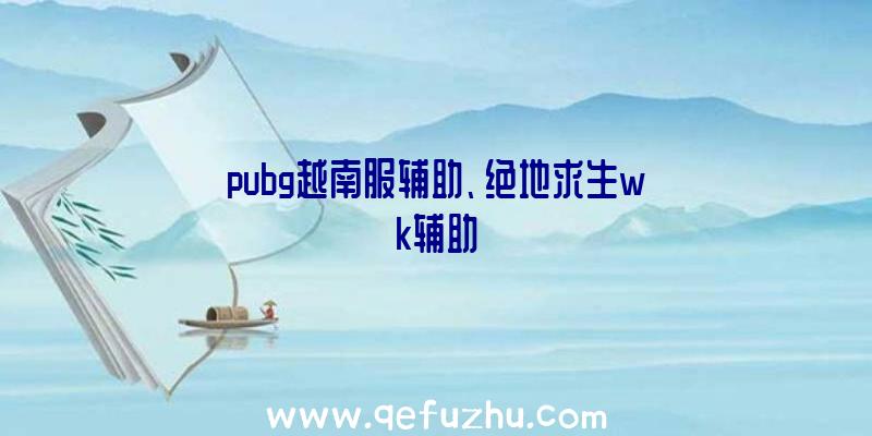 pubg越南服辅助、绝地求生wk辅助