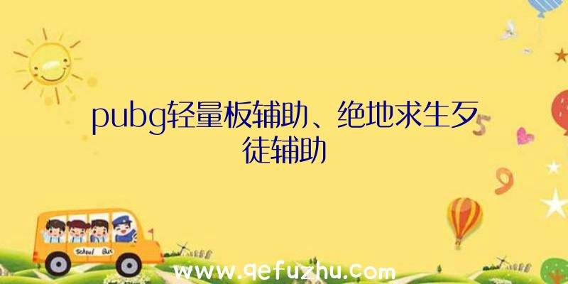 pubg轻量板辅助、绝地求生歹徒辅助