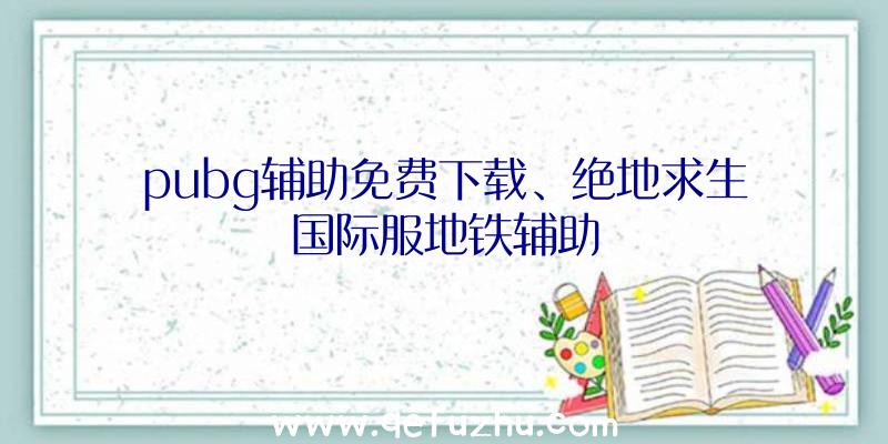 pubg辅助免费下载、绝地求生国际服地铁辅助