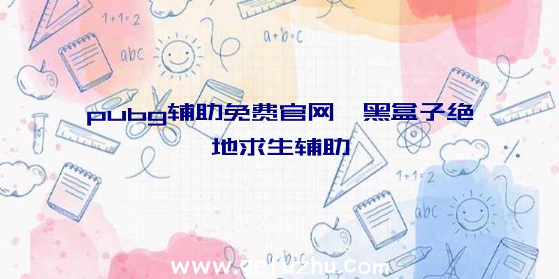 pubg辅助免费官网、黑盒子绝地求生辅助