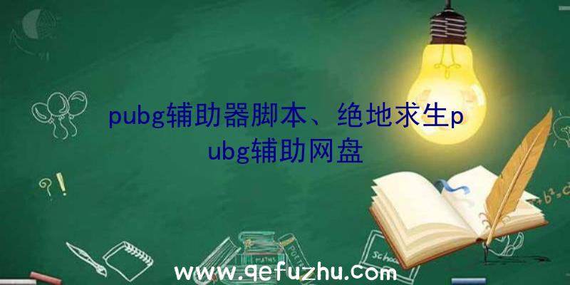 pubg辅助器脚本、绝地求生pubg辅助网盘