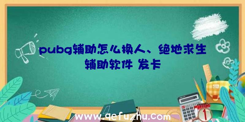 pubg辅助怎么换人、绝地求生辅助软件