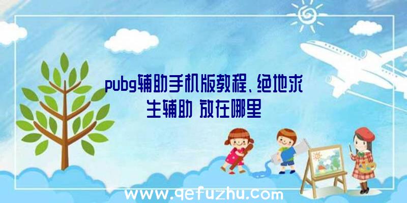 pubg辅助手机版教程、绝地求生辅助