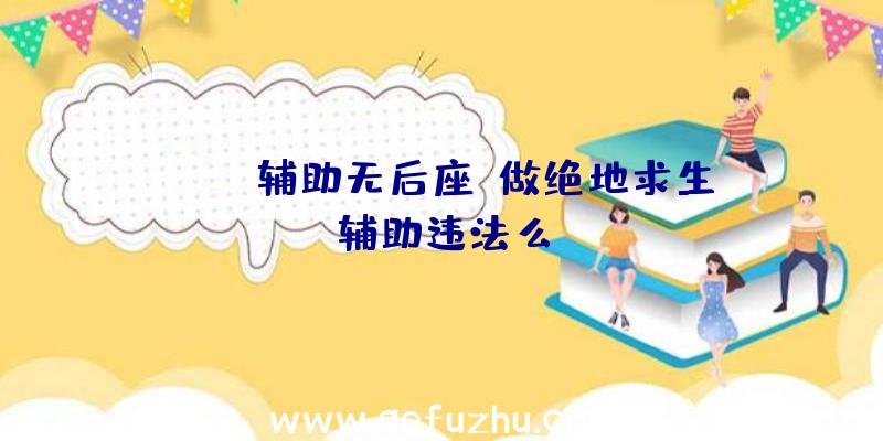 pubg辅助无后座、做绝地求生辅助违法么