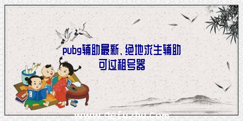 pubg辅助最新、绝地求生辅助可过租号器