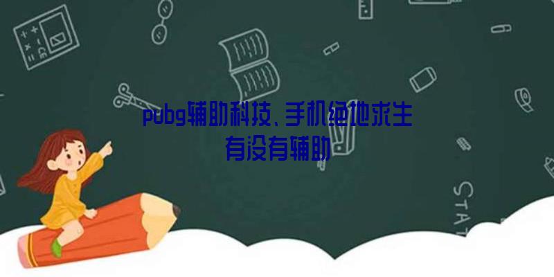 pubg辅助科技、手机绝地求生有没有辅助