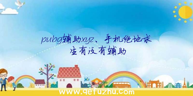 pubg辅助xyz、手机绝地求生有没有辅助