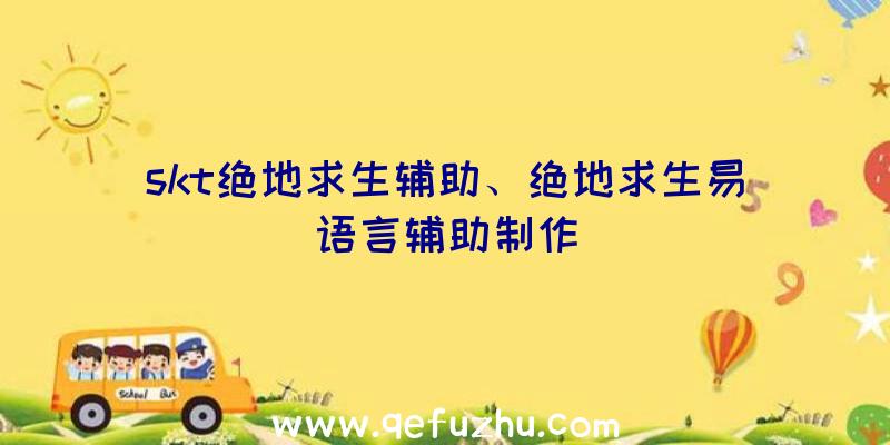 skt绝地求生辅助、绝地求生易语言辅助制作