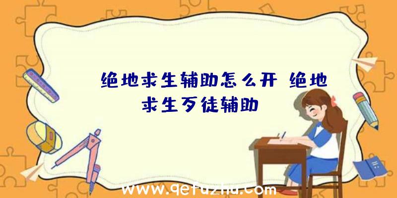 sss绝地求生辅助怎么开、绝地求生歹徒辅助