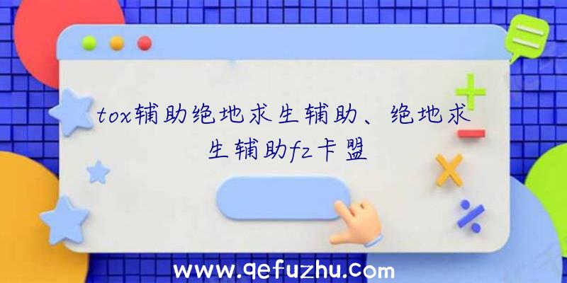 tox辅助绝地求生辅助、绝地求生辅助fz卡盟