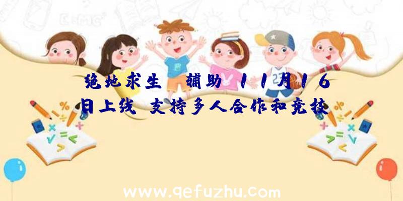 《绝地求生tp辅助》11月16日上线，支持多人合作和竞技！