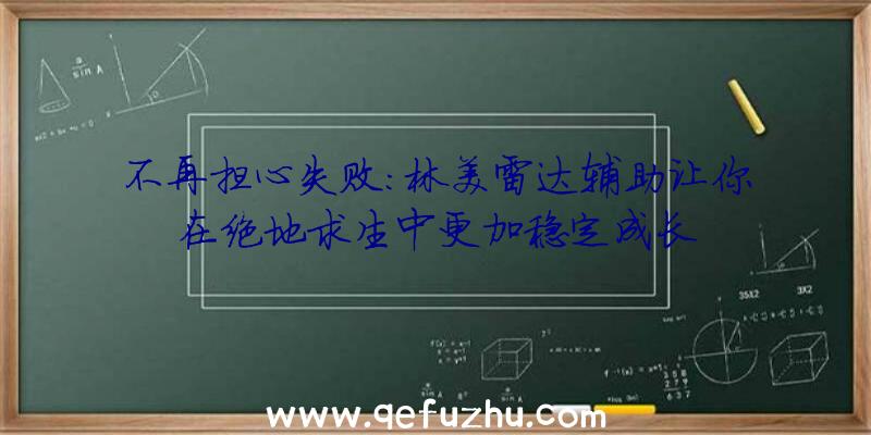 不再担心失败：林美雷达辅助让你在绝地求生中更加稳定成长