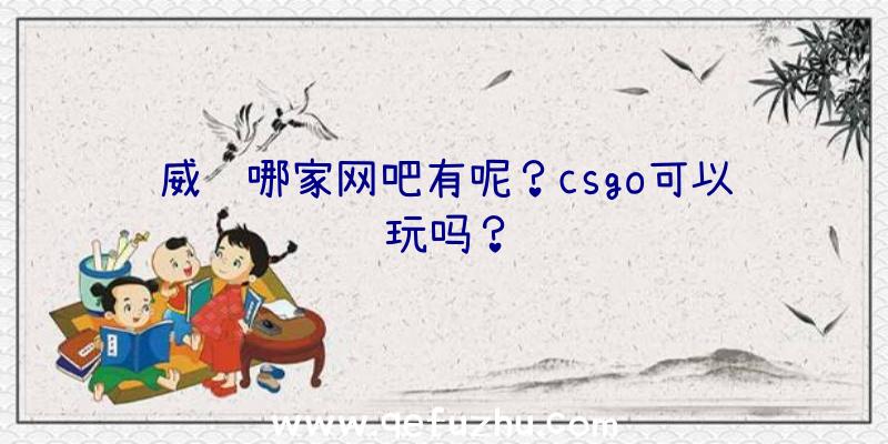 威远哪家网吧有呢？csgo可以玩吗？