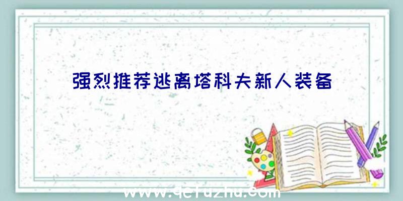 强烈推荐逃离塔科夫新人装备