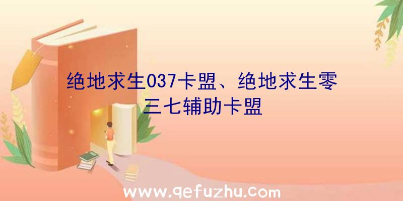 绝地求生037卡盟、绝地求生零三七辅助卡盟