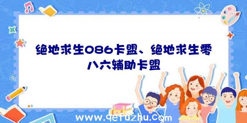 绝地求生086卡盟、绝地求生零八六辅助卡盟