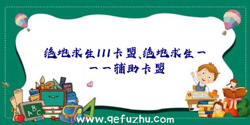 绝地求生111卡盟、绝地求生一一一辅助卡盟