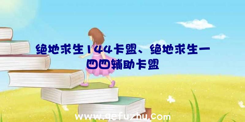 绝地求生144卡盟、绝地求生一四四辅助卡盟