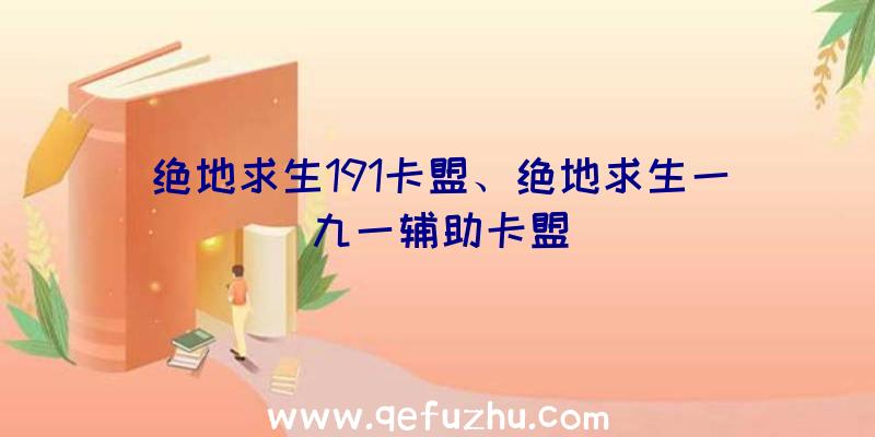 绝地求生191卡盟、绝地求生一九一辅助卡盟