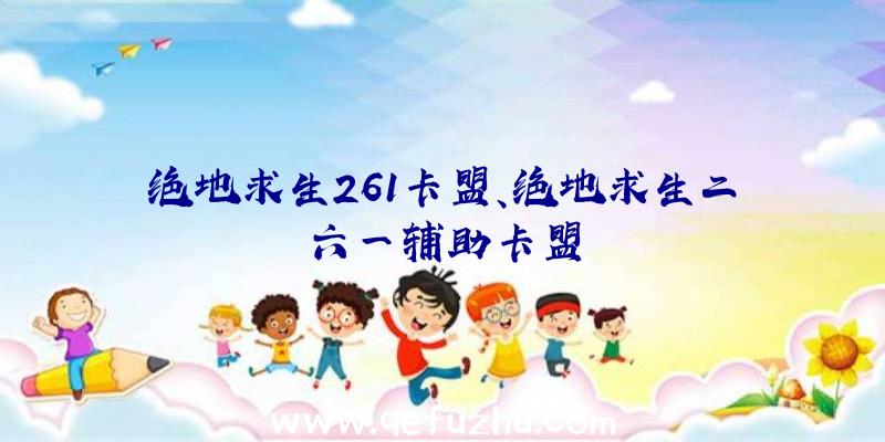 绝地求生261卡盟、绝地求生二六一辅助卡盟