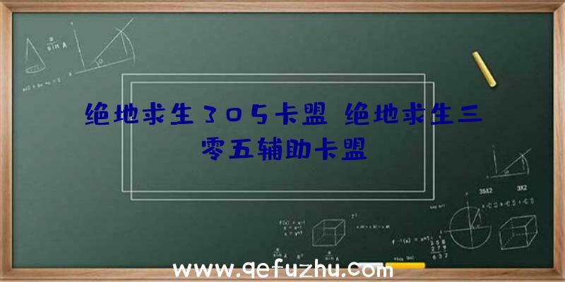 绝地求生305卡盟、绝地求生三零五辅助卡盟