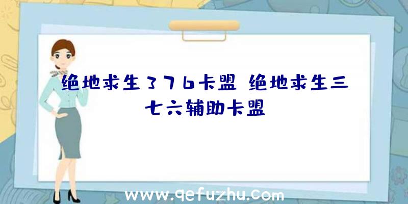 绝地求生376卡盟、绝地求生三七六辅助卡盟