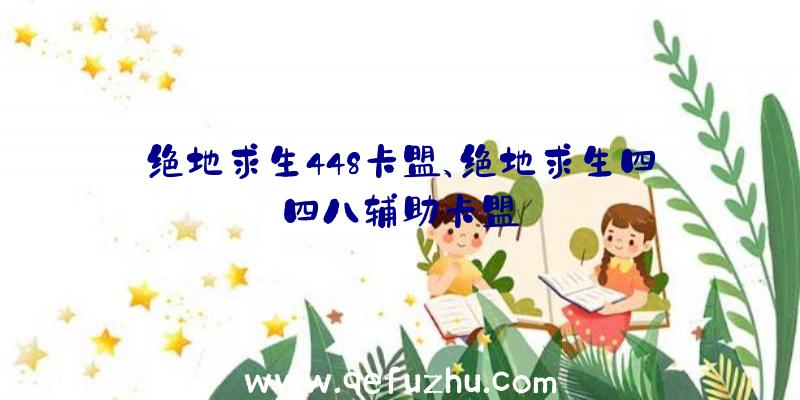 绝地求生448卡盟、绝地求生四四八辅助卡盟