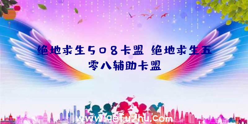 绝地求生508卡盟、绝地求生五零八辅助卡盟