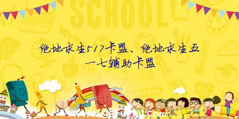 绝地求生517卡盟、绝地求生五一七辅助卡盟