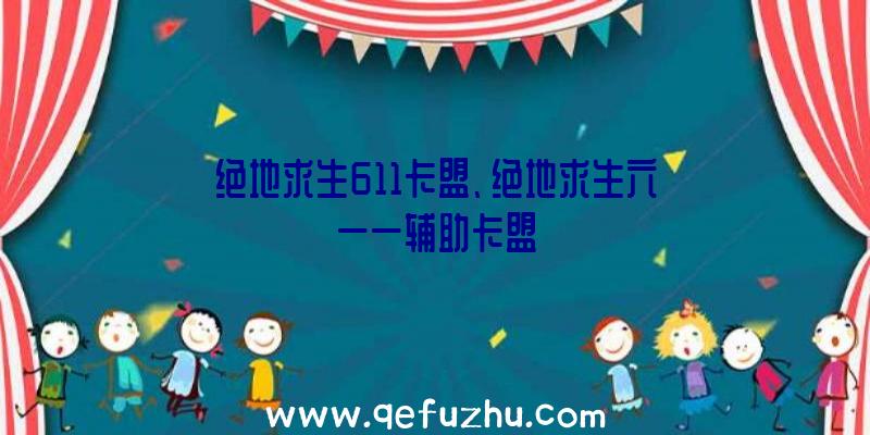 绝地求生611卡盟、绝地求生六一一辅助卡盟