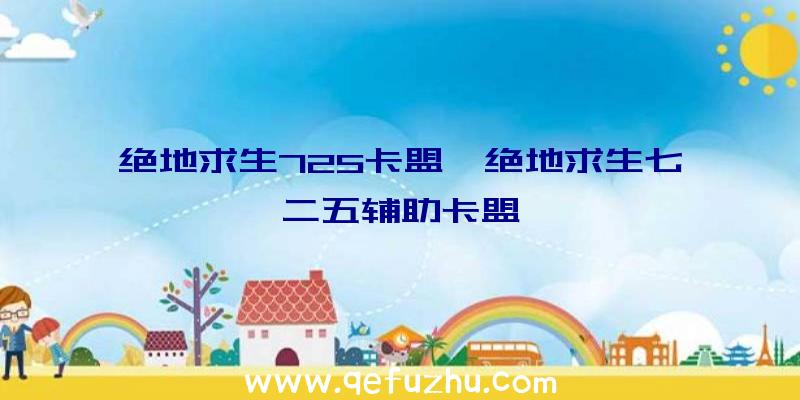 绝地求生725卡盟、绝地求生七二五辅助卡盟