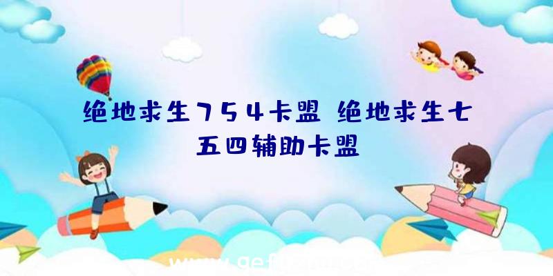 绝地求生754卡盟、绝地求生七五四辅助卡盟